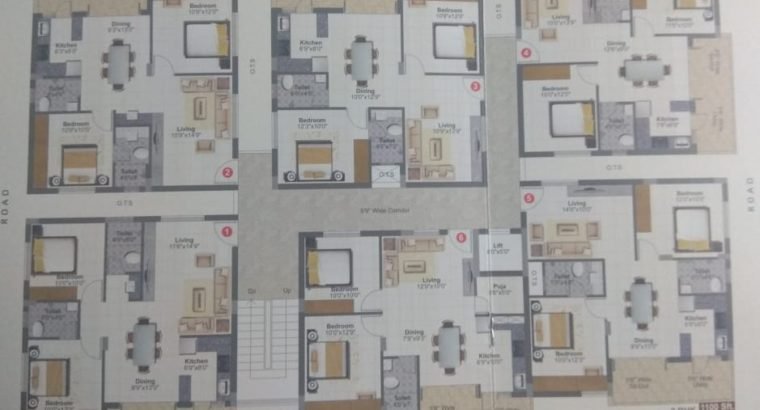 2BHK Flats for Sale Near Regency Hotel, Yanam Highway, Yanam.