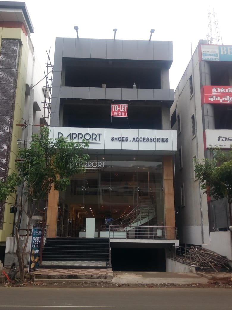 G +2 Commercial Building with 2nd Floor Space for Rent at Main Road, Kakinada