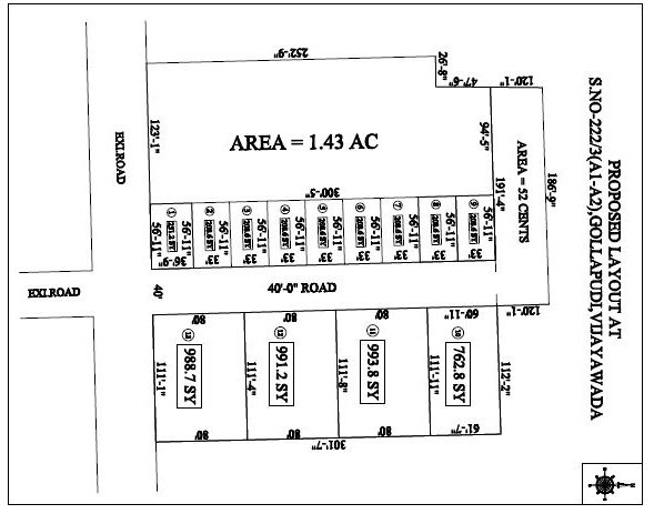 Residential Non Layout Plot For Sale at Gollapudi to Jakkampudi Road, Gollapudi