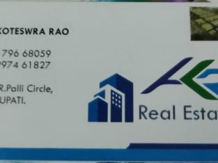 Real Estate Consultant For Buying Or Selling, M.R Palli Circle, Tirupati