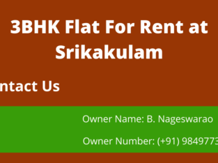 3 BHK Flat For Rent / Lease at Srikakulam