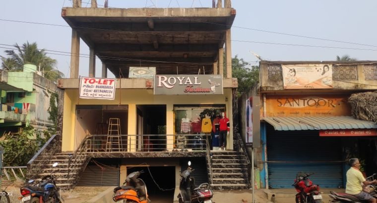 Cellar + G +2 Commercial Building Space For Rent Or Lease at Bustand Center, Tallapudi.
