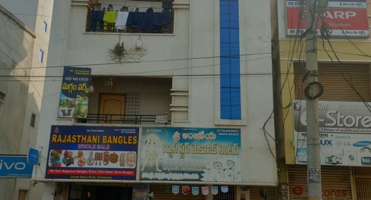 G +3 Commercial Building Space For Rent at Chinna Bazar Road, Srikakulam.