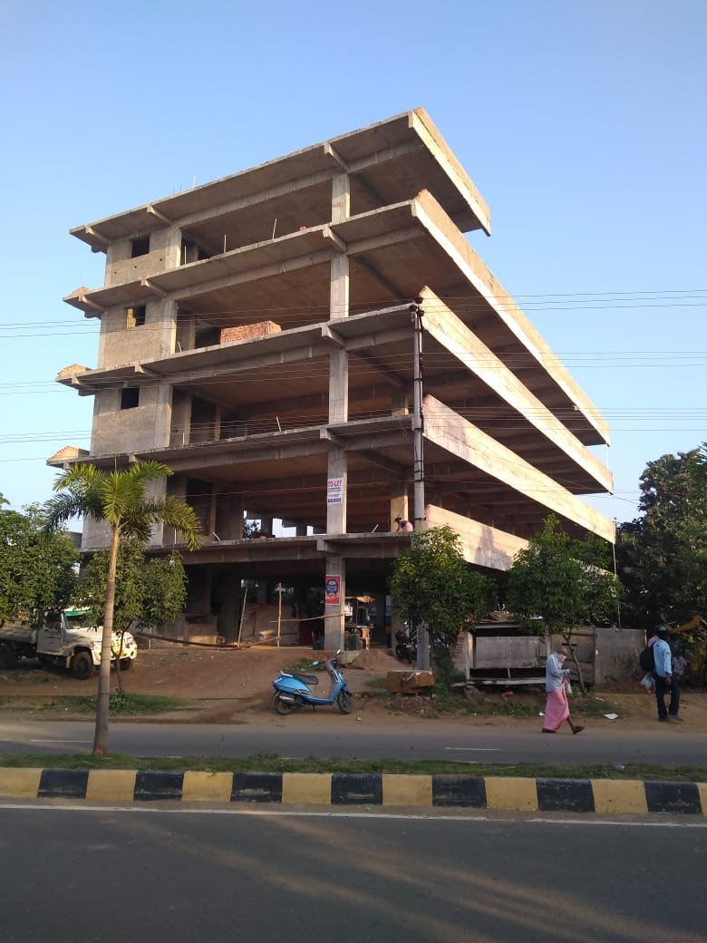 Stilt + G +3 Commercial Building For Rent Near Kims Road, Srikakulam