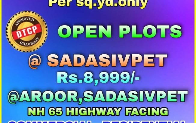 Open Plots For Sale Near Sangareddy & Sadasivpeta