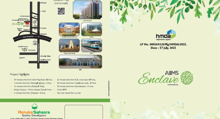 HMDA Approved Plots For Sale At Mahadevpur Village, Bibinagar.