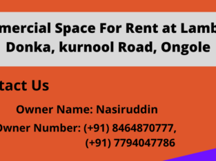 G+1 Commercial Space For Rent at Lambaadi Donka, Kurnool Road, Ongole